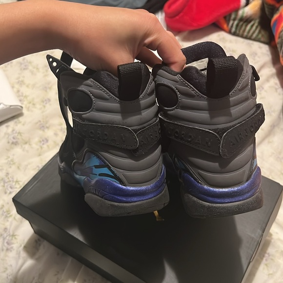 Air Jordan 8 Retro “Aqua” size 4.5 in men. Size 6 in women. Comes with box - Picture 3 of 6